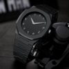 Black Arabic Aura Carbon Fiver Fashionable watch For Men